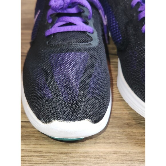 Nike Women's Revolution 3 Running Shoes. Black/Purple; Size US 11 - Picture 13 of 16